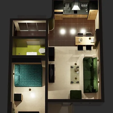 Funky Flat In Top Center *